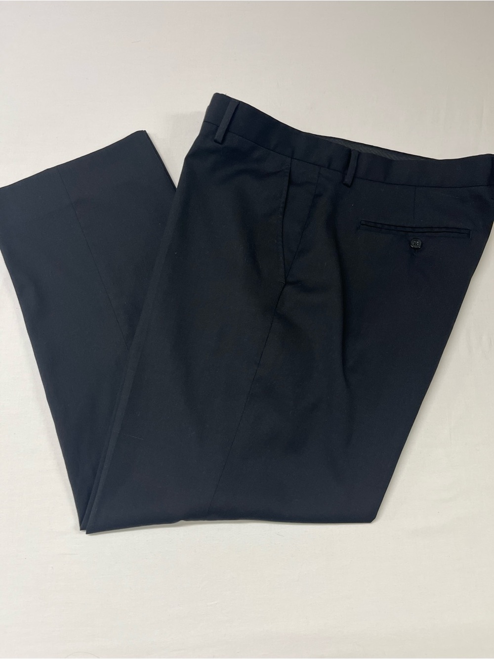 DKNY Men's Classic Fit Black Dress Pants Trousers Slacks Size 36/30 travel 1679
